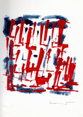 Piero consagra lettera - lettera, "l"