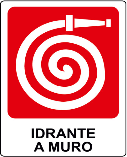 Adesivo idrante muro 100x120 - adesivo,