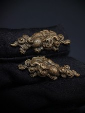 Menuki cane leone in rame