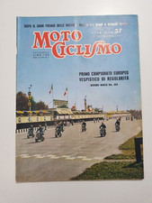 MOTOCICLISMO 37 1959 PRIMO CAMPIONATO EUROPEO VESPISTICO REGOLARITA' VESPA