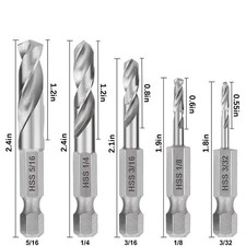 5X Attacco Esagonale Set Punte