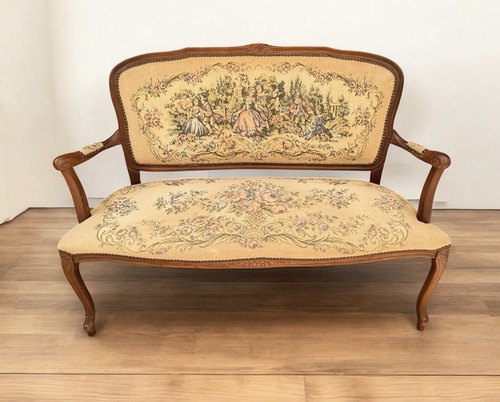 Divanetto legno arazzo - divanetto,