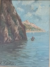 Dipinto Olio Su Tavoletta