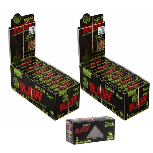 Rotoli raw nere canapa bio - bio, 3m