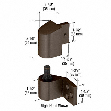 Crl dh02222r dark - dark, 3/4"