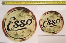 2 Adesivi ESSO vintage old