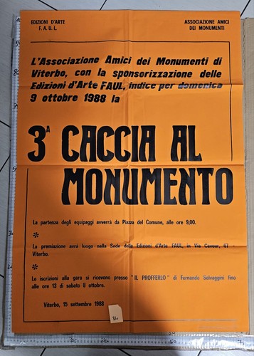 Manifesto faul terza caccia - manifesto,