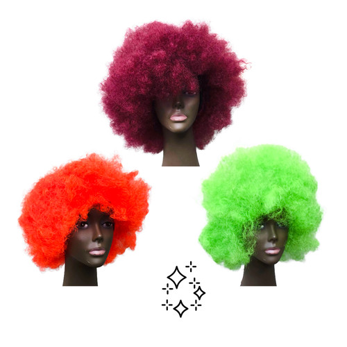 Parrucca jumbo afro anni - afro,