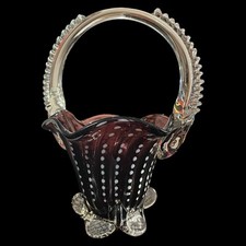 Antico Cestino in Vetro di