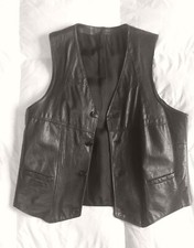 Gilet Motociclismo in pelle Vintage