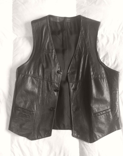 Gilet motociclismo pelle - in,