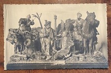 ARTE PRESEPIALE-PRESEPE NAPOLETANO-ANTICA FOTO CARTOLINA-DA COLLEZIONE-RE MAGI