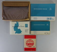 Cartella di bordo + manuale istruzioni Mercedes-Benz W111 220 SE Cabrio / Coupé - 7/1964