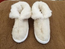 BABBUCCE 100% PURA LANA VERGINE MERINOS UOMO DONNA  MADE ITALY (CIABATTE ALTE)