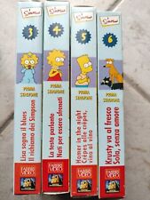 LOTTO STOCK I SIMPSON VHS VIDEOCASSETTE Prima Stagione 