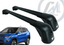 BARRE PORTATUTTO NERE ALLUMINIO FARAD COMPACT BLACK + PR23 JEEP COMPASS 2017>