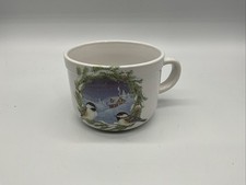 Winter Cabin W/ Birds On Pine