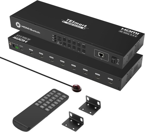 Tesmart switch hdmi 8x1 1 - 8x1, in