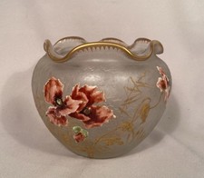 Antico vaso cammeo floreale