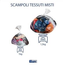 scampoli al kg diversi colori tanti pezzi da interno tessuto per tagli piccoli 