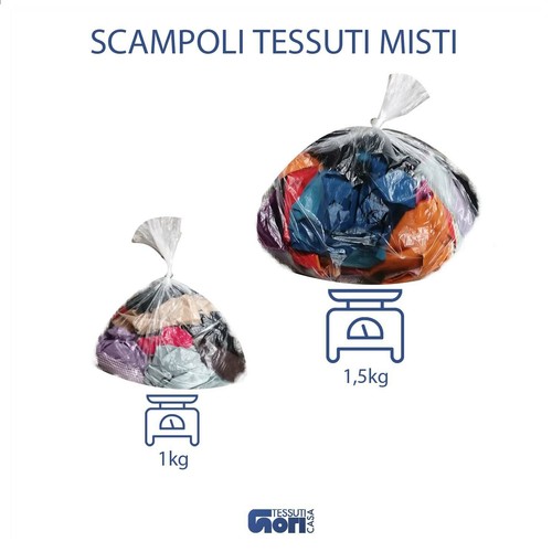 Scampoli diversi colori - scampoli, al