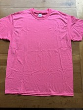 Camicia Gildan rosa brillante