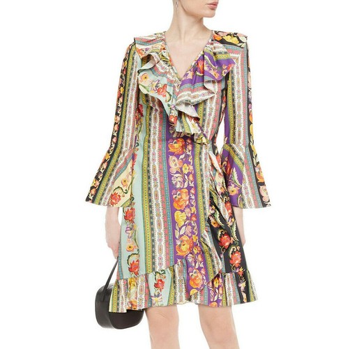 Etro abito mini ruffle - etro,