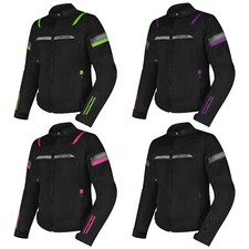 Giacca Donna Moto estiva protezioni Omologate Cordura Tessuto Mesh Traspirante