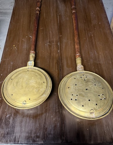 Antico scaldaletto ottone - antico,