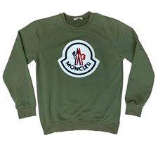 FELPA MONCLER VERDE OLIVA LOGO