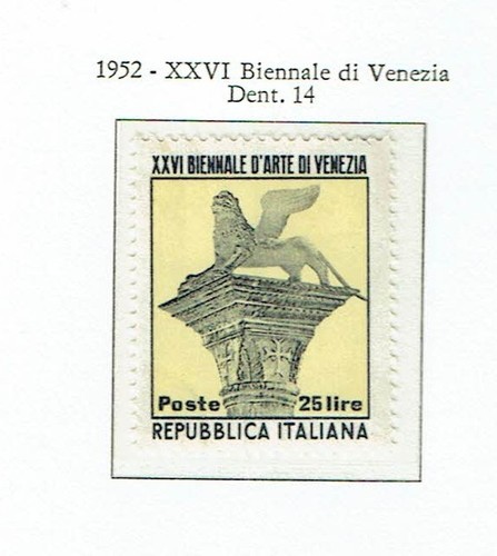 Italia 1952 biennale - 1952, 26°