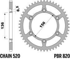 CORONA ACCIAIO C45 51 DENTI