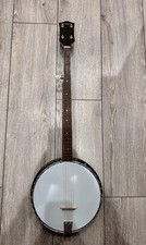 Harmony Banjo 5 Corde Reso-Tone 5 Corde Retro Aperto Restaurato