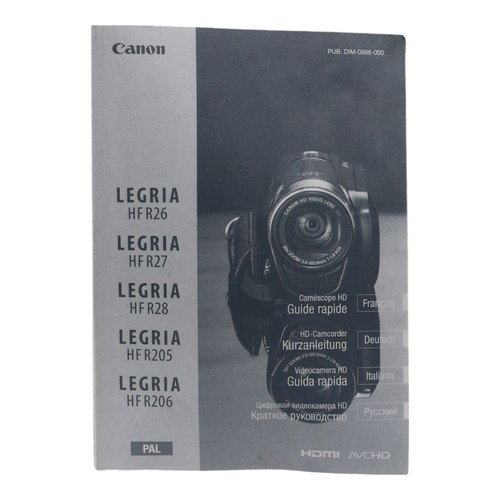Canon legria hfr26 205 - canon,