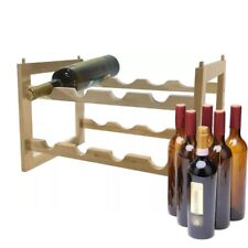 Cantinetta Porta Bottiglie Vino In Legno 8 posti Cantina componibile impilabile