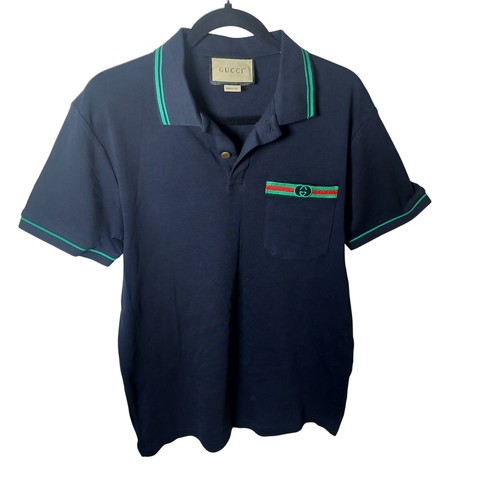 Gucci polo uomo blu - gucci,