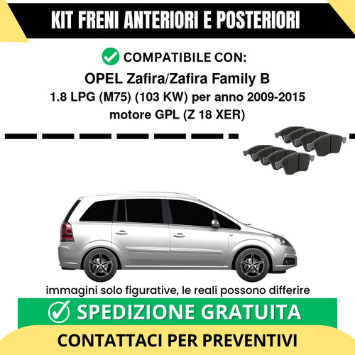 Pastiglie freno ant post - pastiglie,