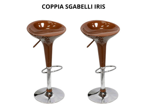 Sgabelli bar iris marrone - iris,