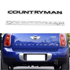 Adesivo emblema bagagliaio portellone posteriore per MINI Cooper Countryman nero/argento*