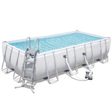 Bestway 56670 piscina con telaio Power Steel 488x244x122 cm pompa filtro telo