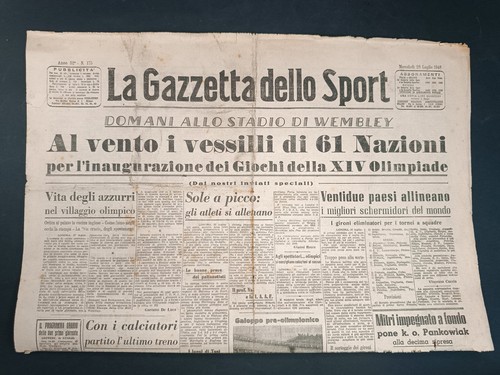 Foglio gazzetta dello sport - la,