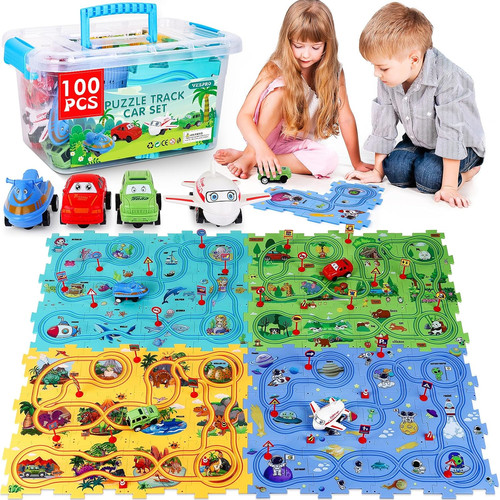 Set pista auto bambini 100pcs - auto,