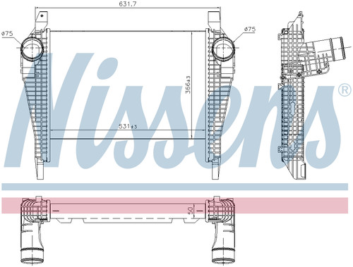 Nissens carica intercooler - carica,