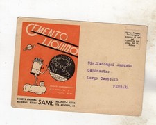 PUBBLICITARIA  CEMENTO LIQUIDO SAME MILANO ANNI 40 SPEDITA RARA