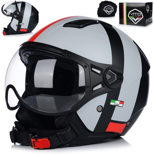 Casco jet moto vito - |,
