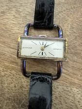 Orologio donna vintage SARCAR GENEVE stile ETRIER placcato oro 10k MCM AS-IS