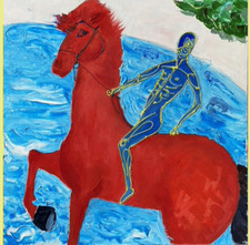 Original Oil Painting Horse