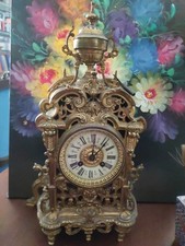 Orologio Parigina Del Novecento In Bronzo Dorato