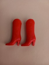 Barbie Mattel western Stampin' Tara Lynn #10395 Stivali Rossi Cowboy