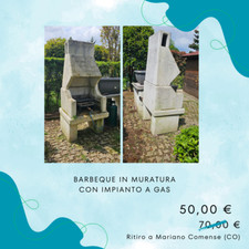 Barbeque in muratura con impianto a GAS